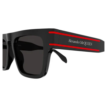 ALEXANDER MCQUEEN MENS SUNGLASSES BLACK/RED AM0397S - Image 3