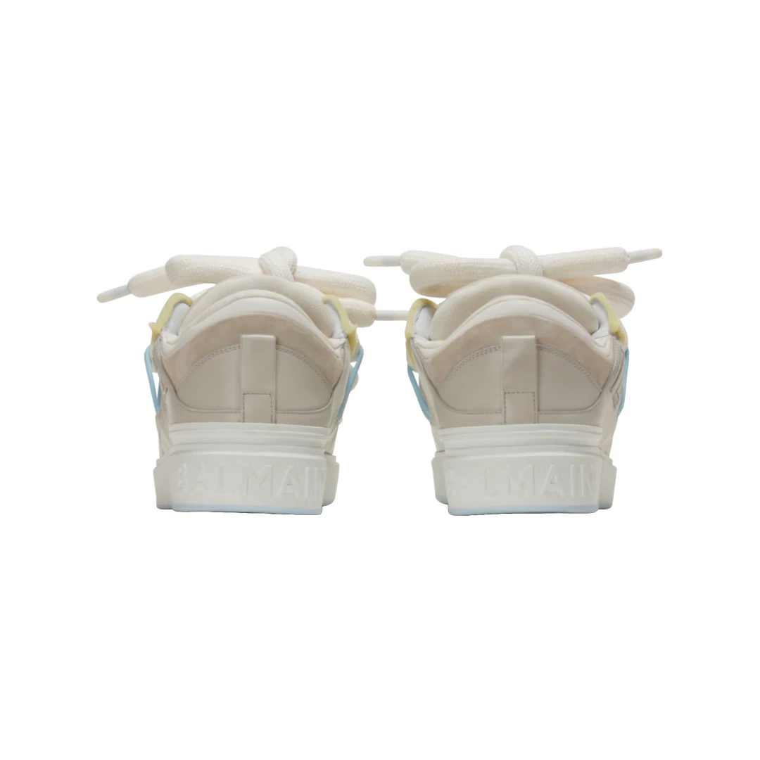B-COURT PUFFY SKATE SNEAKERS IN CALFSKIN AND SUEDE - Image 4