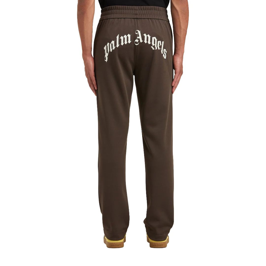 BACK CURVED LOGO TRACK PANTS DARK GRAY - Image 3