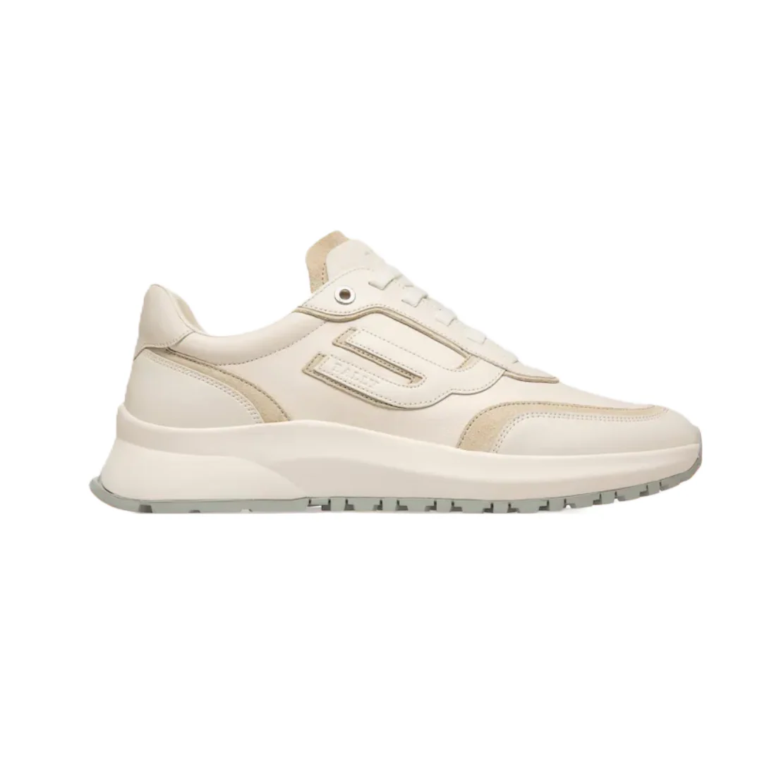 BALLY DEMMY LEATHER SNEAKERS IN WHITE - Image 3