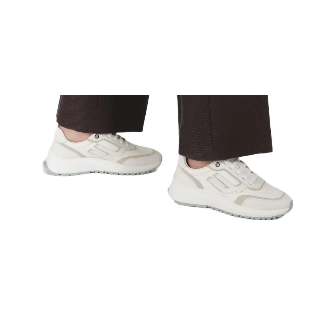 BALLY DEMMY LEATHER SNEAKERS IN WHITE - Image 4