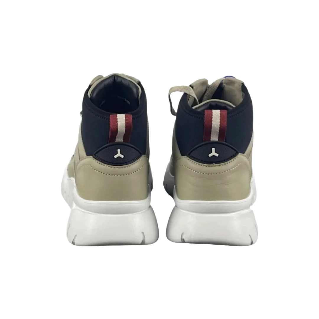 BALLY MENS BIKY CAILLOU LEATHER SNEAKERS - Image 3