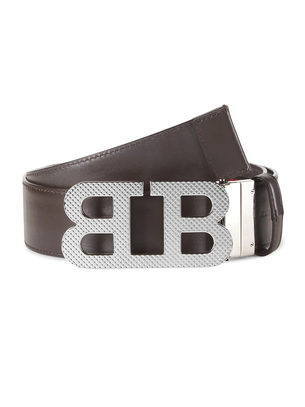 BALLY MIRROR B REVERSABLE BELT BLACK/BONE/BLACK - Image 2
