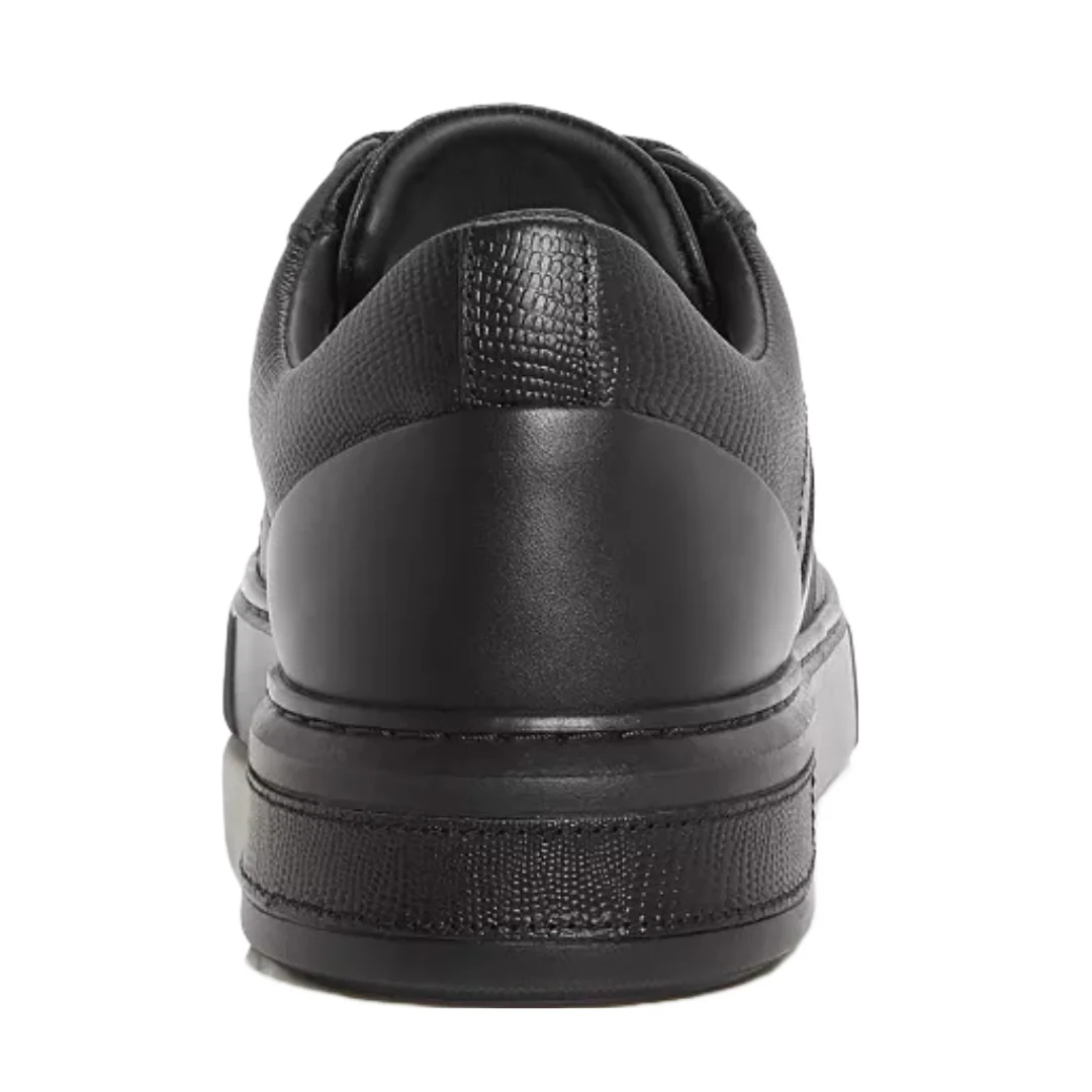 BALLY MOONY LEATHER SNEAKERS IN BLACK - Image 3