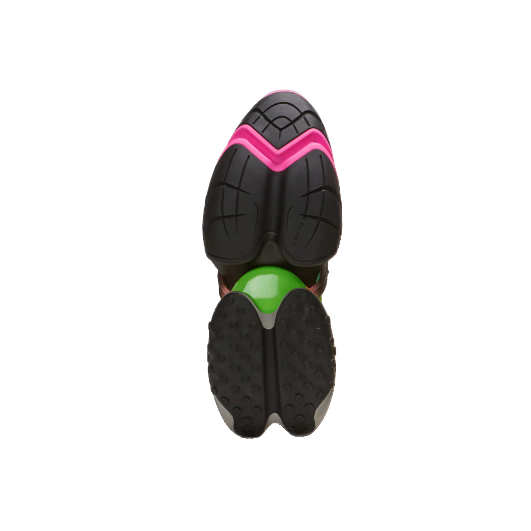 BALMAIN UNICORN TRAINERS IN NEOPRENE AND LEATHER MULTICOLOR - Image 4