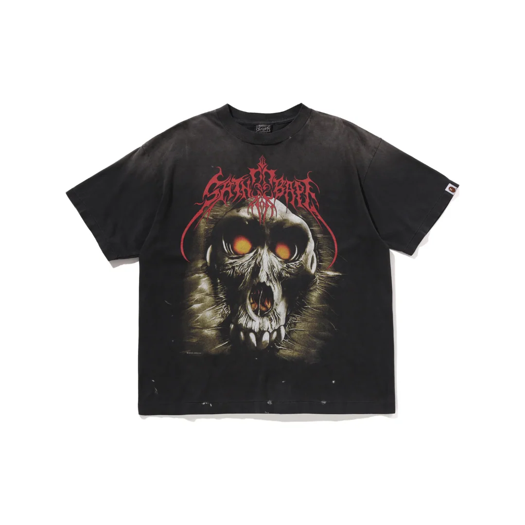 BAPE X SAINT MXXXXXX SAINT BAPE TEE MENS