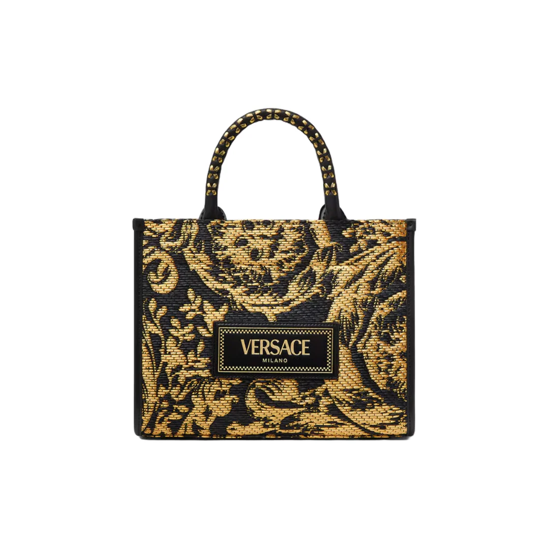 BAROCCO ATHENA RAFFIA SMALL TOTE BAG