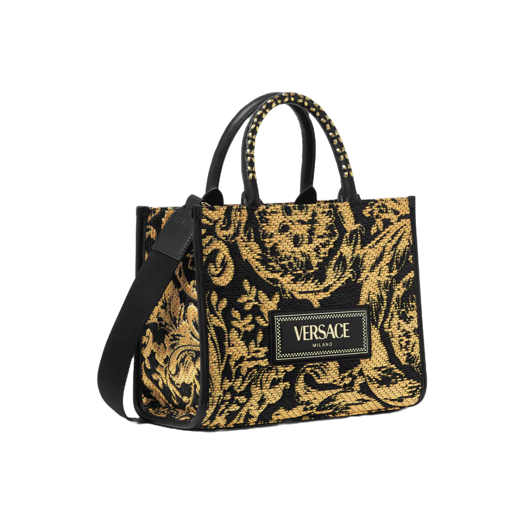 BAROCCO ATHENA RAFFIA SMALL TOTE BAG - Image 2