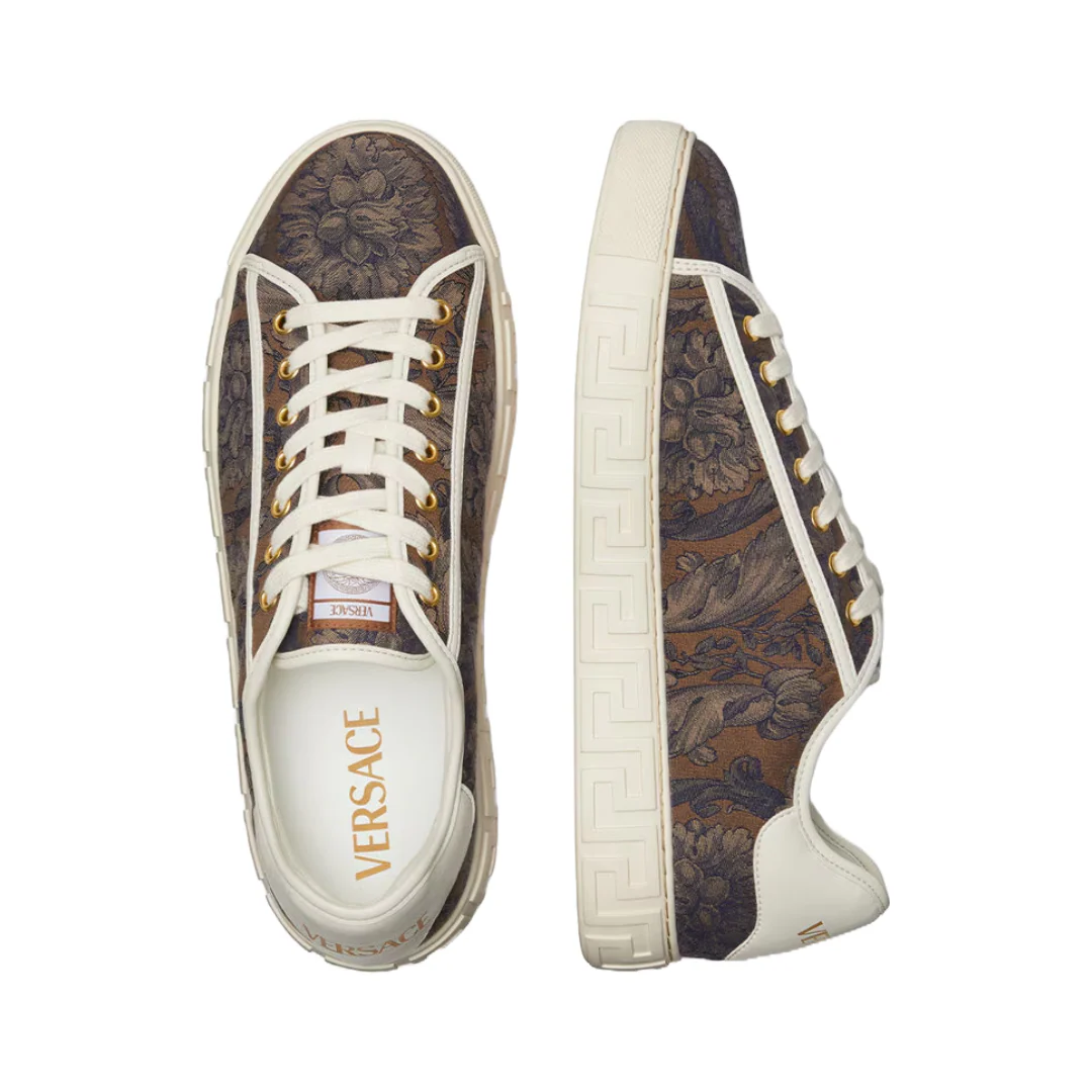 BAROCCO GRECA SNEAKERS BROWN/BLACK - Image 3