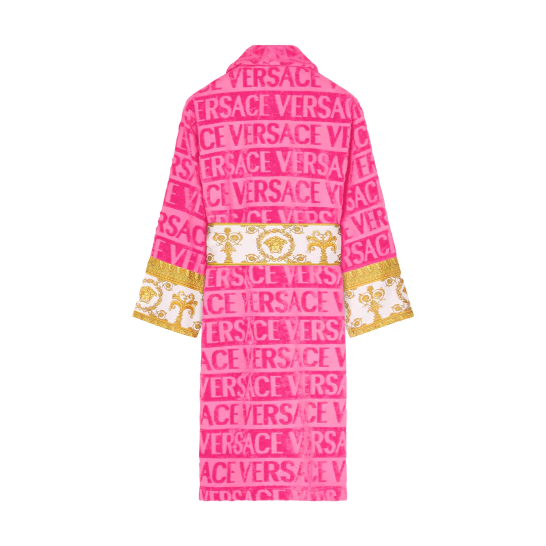 BAROQUE BATHROBE PINK - Image 2