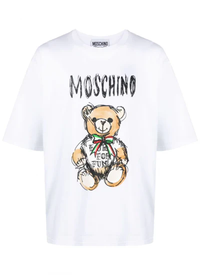 BEAR SKETCH TEE WHITE