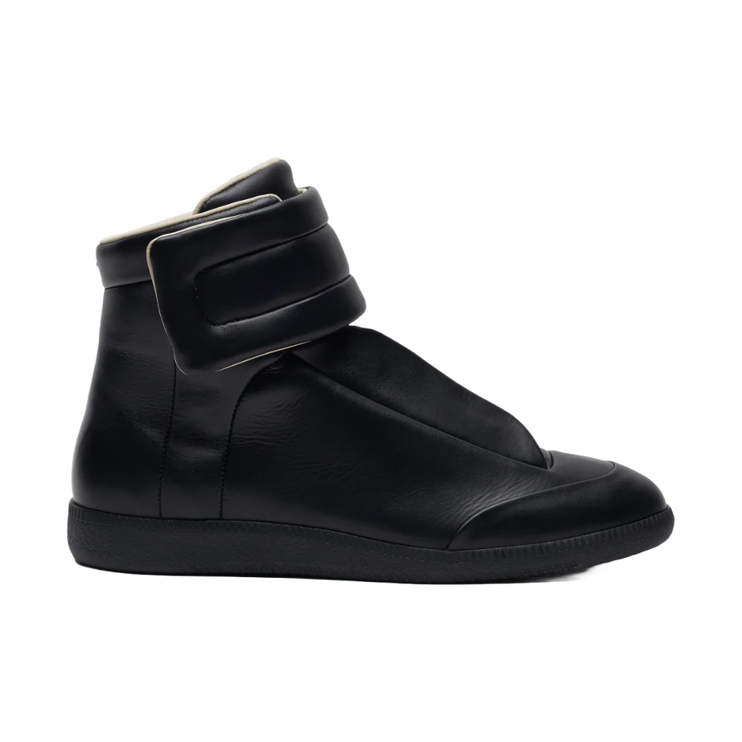 BLACK HIGH TOP SNEAKERS