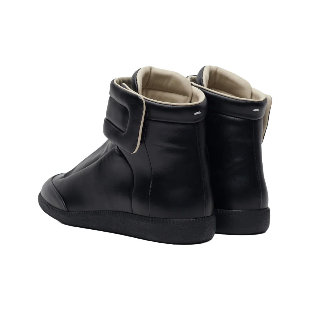 BLACK HIGH TOP SNEAKERS - Image 3