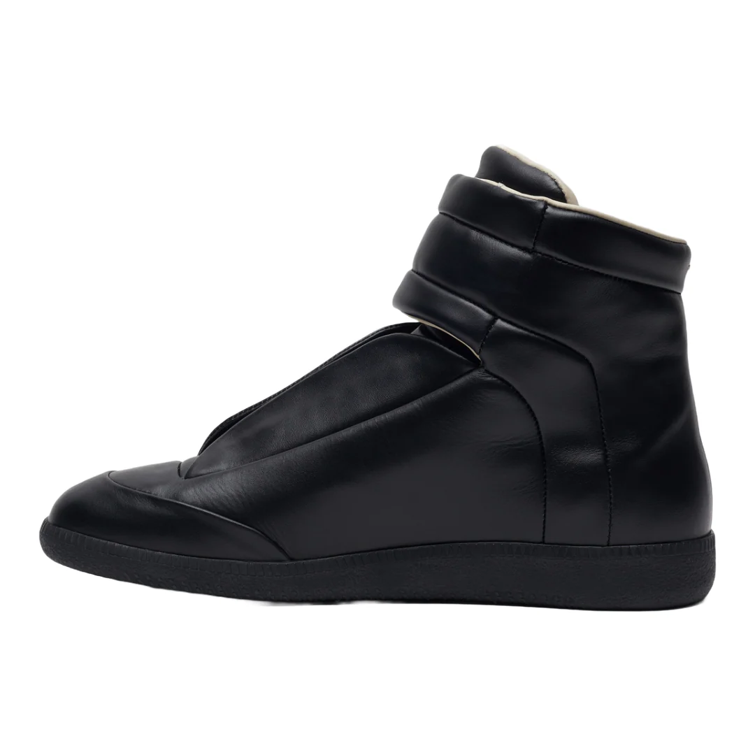 BLACK HIGH TOP SNEAKERS - Image 4