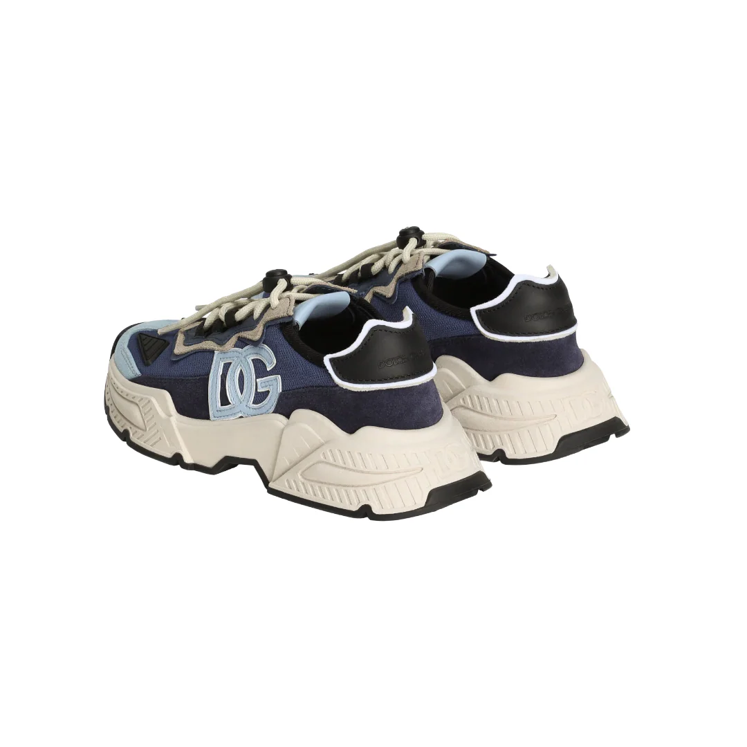 BLUE/BEIGE NYLON MESH DAYMASTER SNEAKERS WITH DG LOGO - Image 3