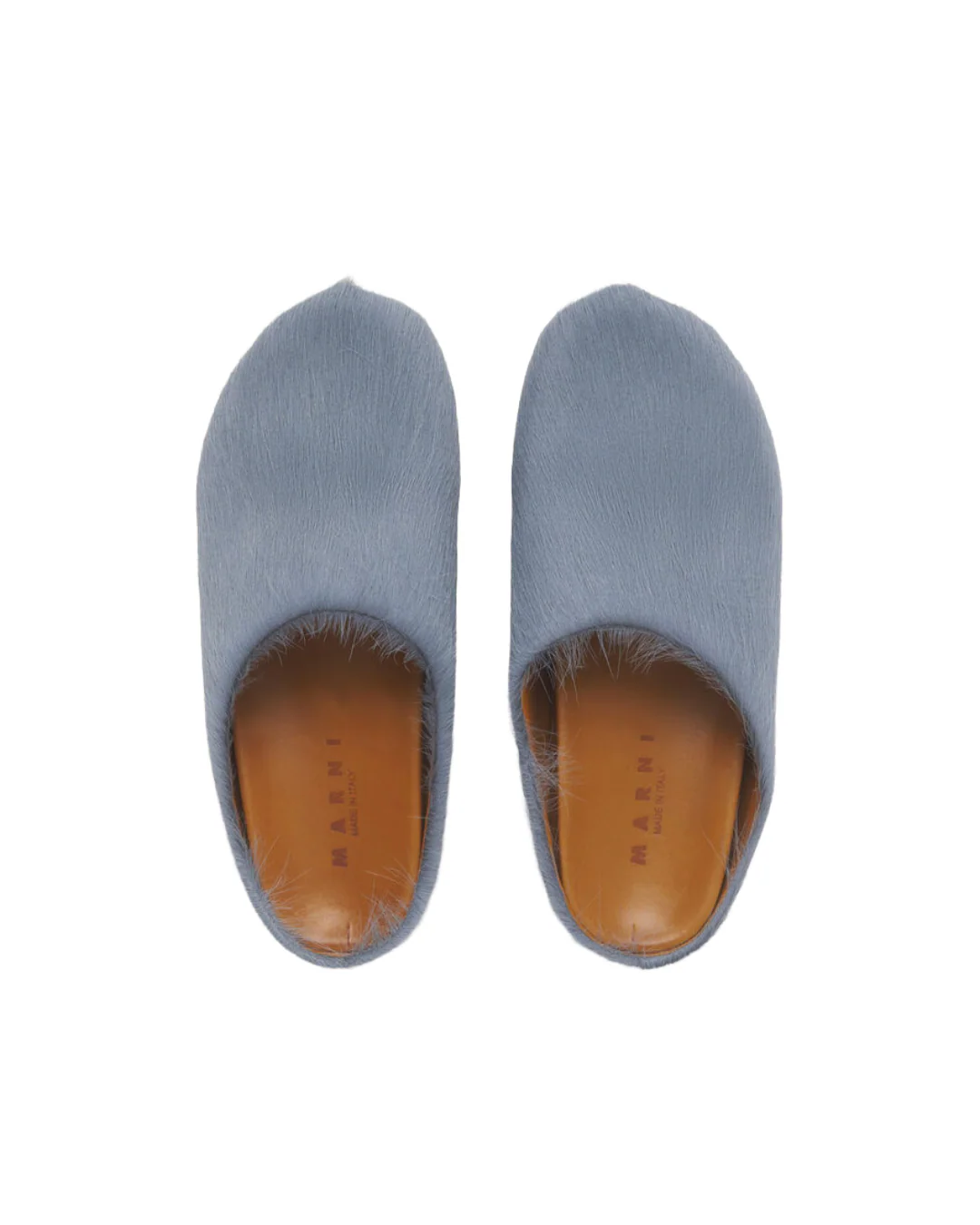 BLUE LOGO HAIR CALFSKIN FUSSBETT SABOT - Image 4