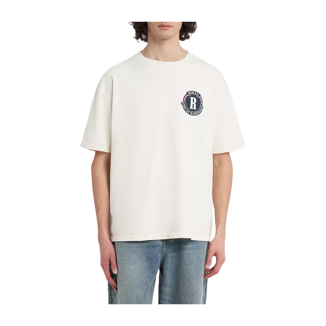 BORDEAUX WINE ABSTRACT COTTON SHORT-SLEEVE SHIRT - Image 2