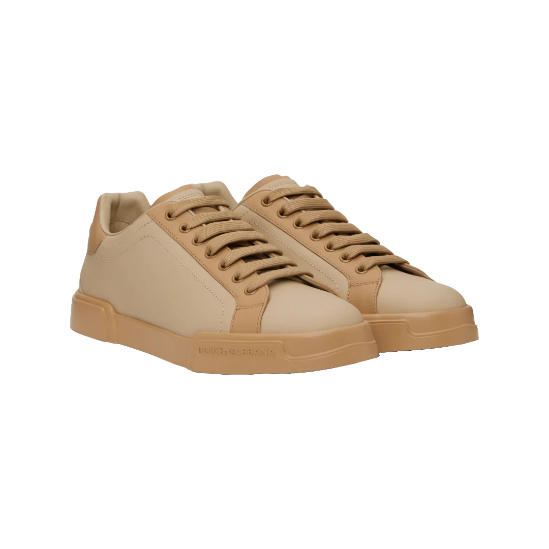 BROWN CALFSKIN NAPPA PORTOFINO SNEAKERS - Image 3