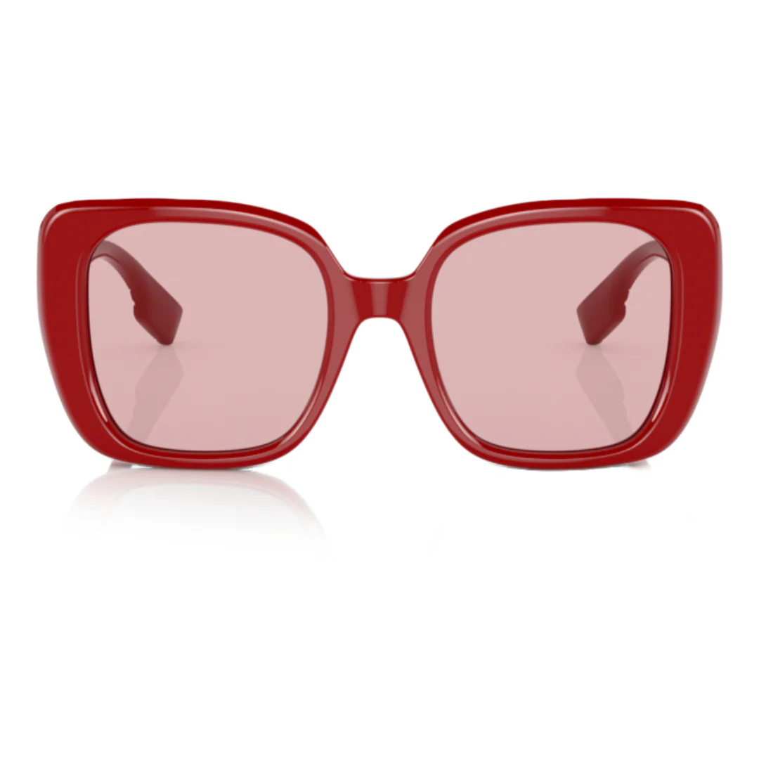 BURBERRY HELENA MONOGRAM MOTIF OVERSIZED SQUARE FRAMED RED - Image 3