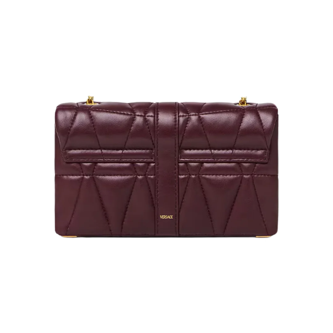 BURGUNDY KLEO QUILTED MINI BAG - Image 3