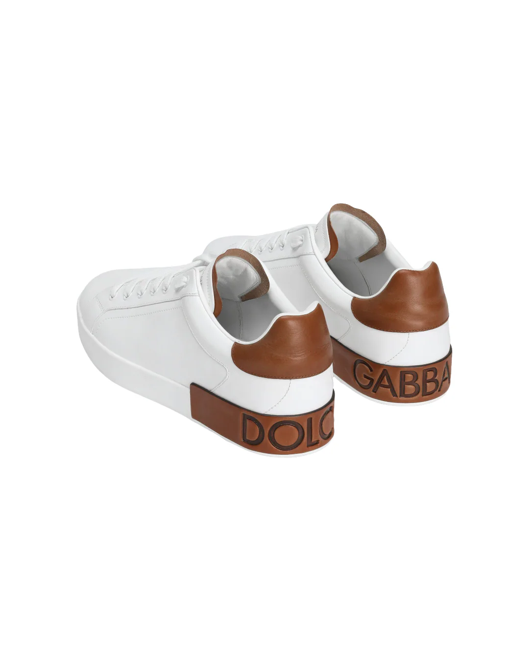 CALFSKIN PORTOFINO SNEAKERS IN WHITE - Image 3