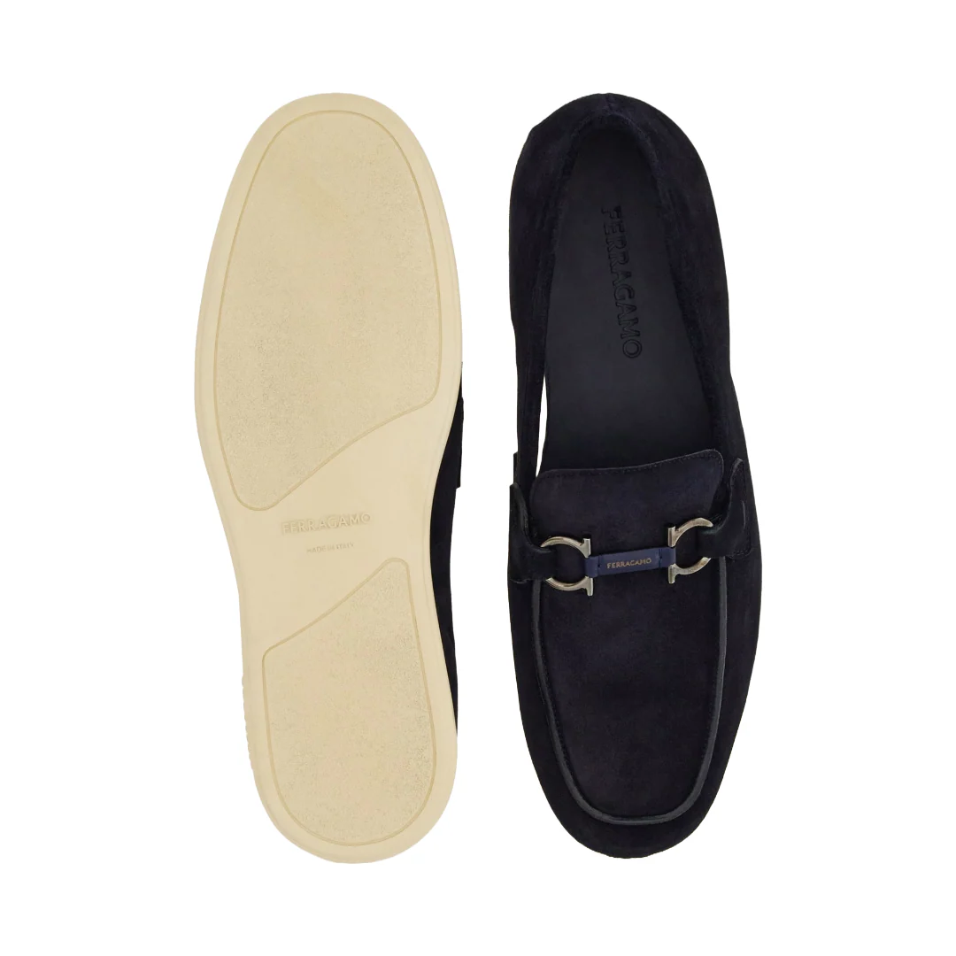 CASUAL LOAFER WITH GANCINI ORNAMENT MIDNIGHT BLUE - Image 4