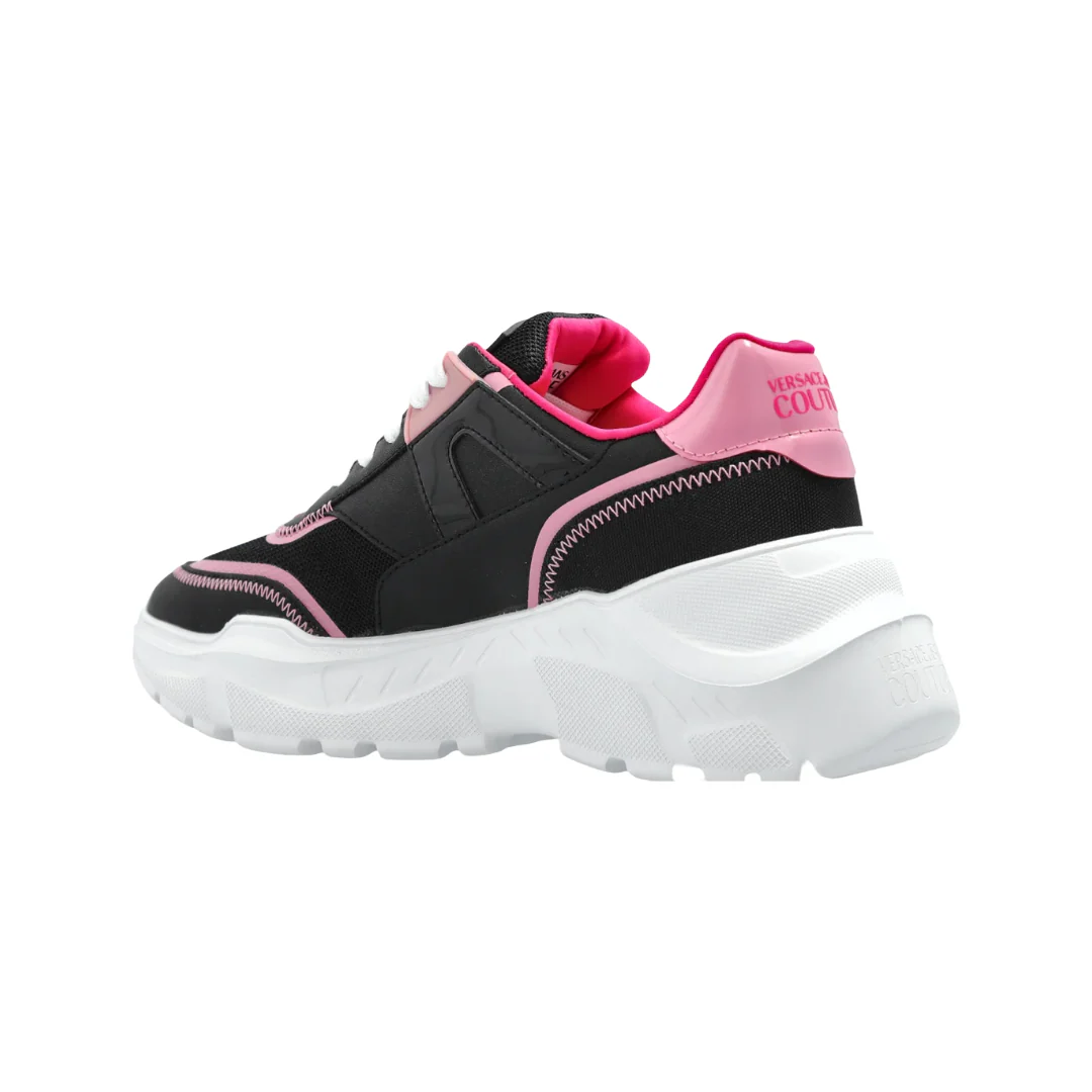 CHUNKY LOGO SNEAKERS BLACK/PINK - Image 3