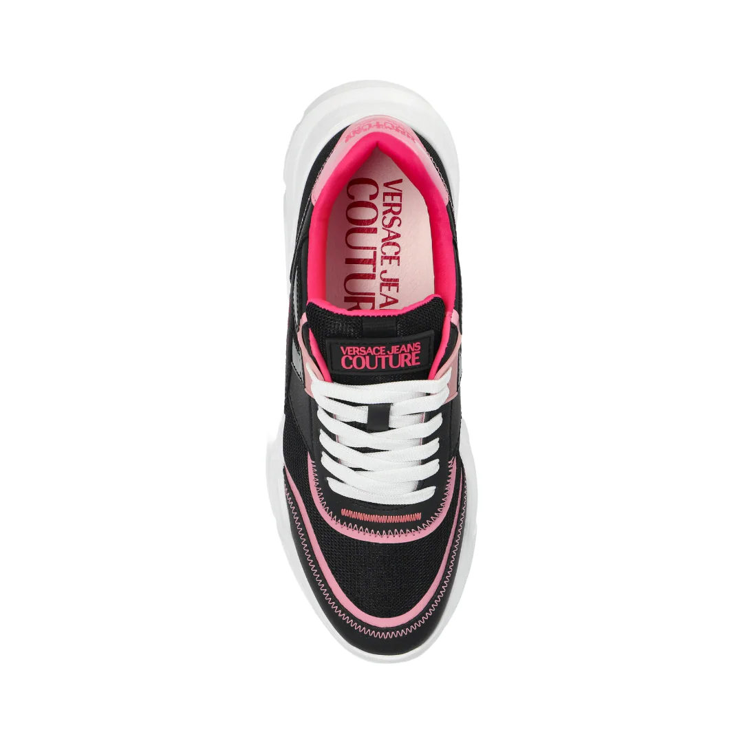 CHUNKY LOGO SNEAKERS BLACK/PINK - Image 4