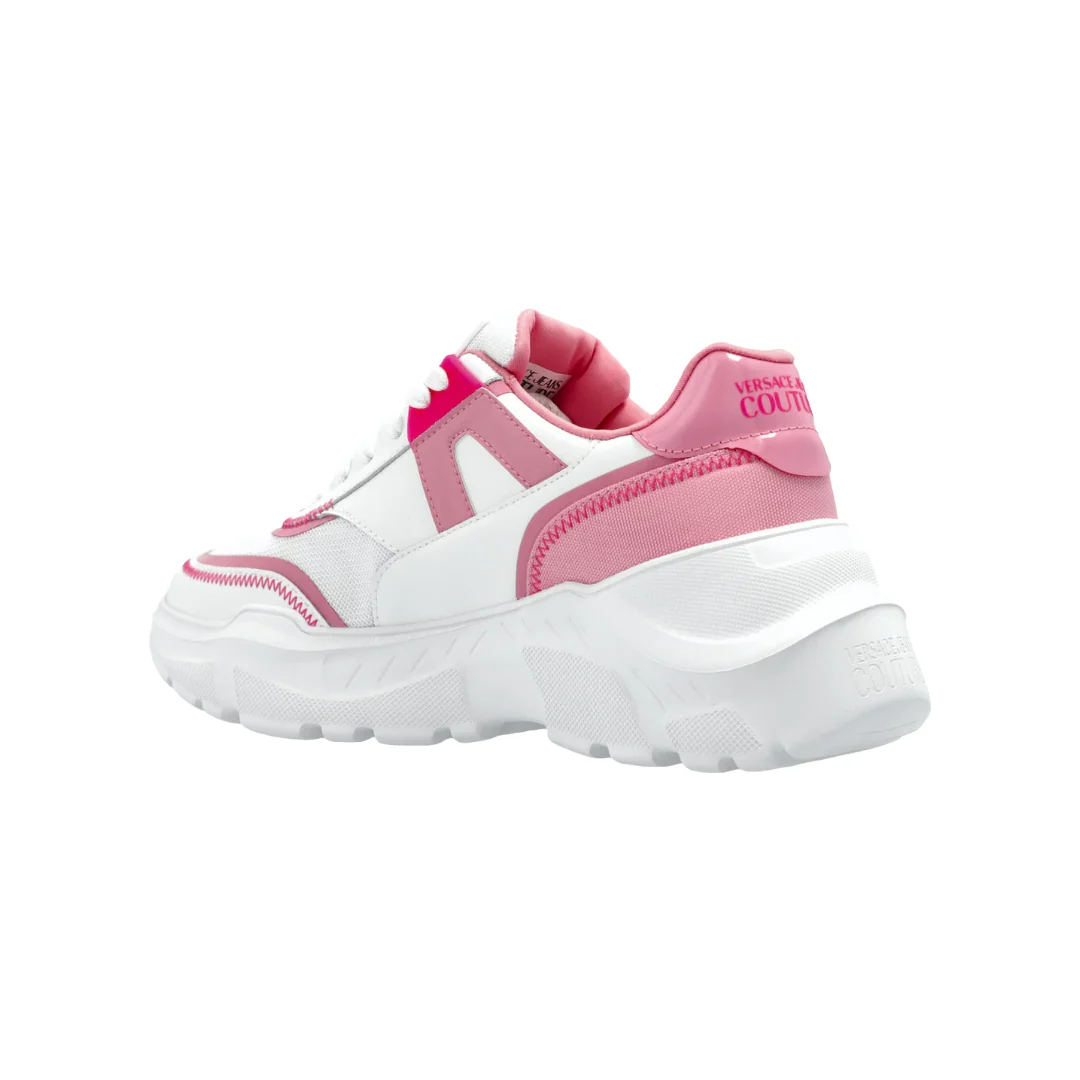 CHUNKY LOGO SNEAKERS PINK/WHITE - Image 3