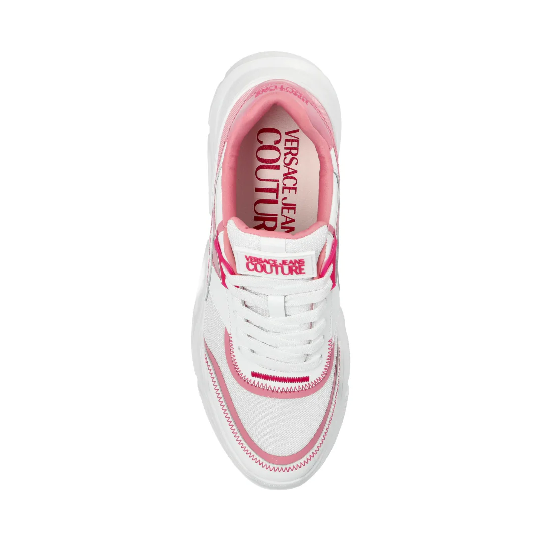 CHUNKY LOGO SNEAKERS PINK/WHITE - Image 4