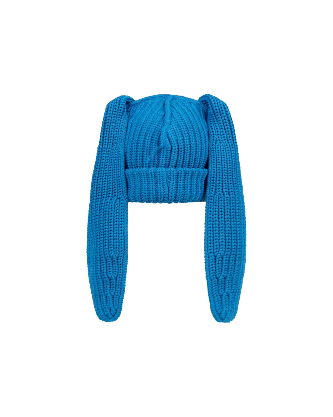 CHUNKY RABBIT BEANIE IN LIGHT BLUE - Image 2