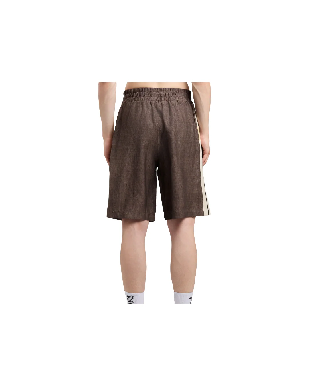 CLASSIC LOGO LINEN TRACK SHORT - Image 4