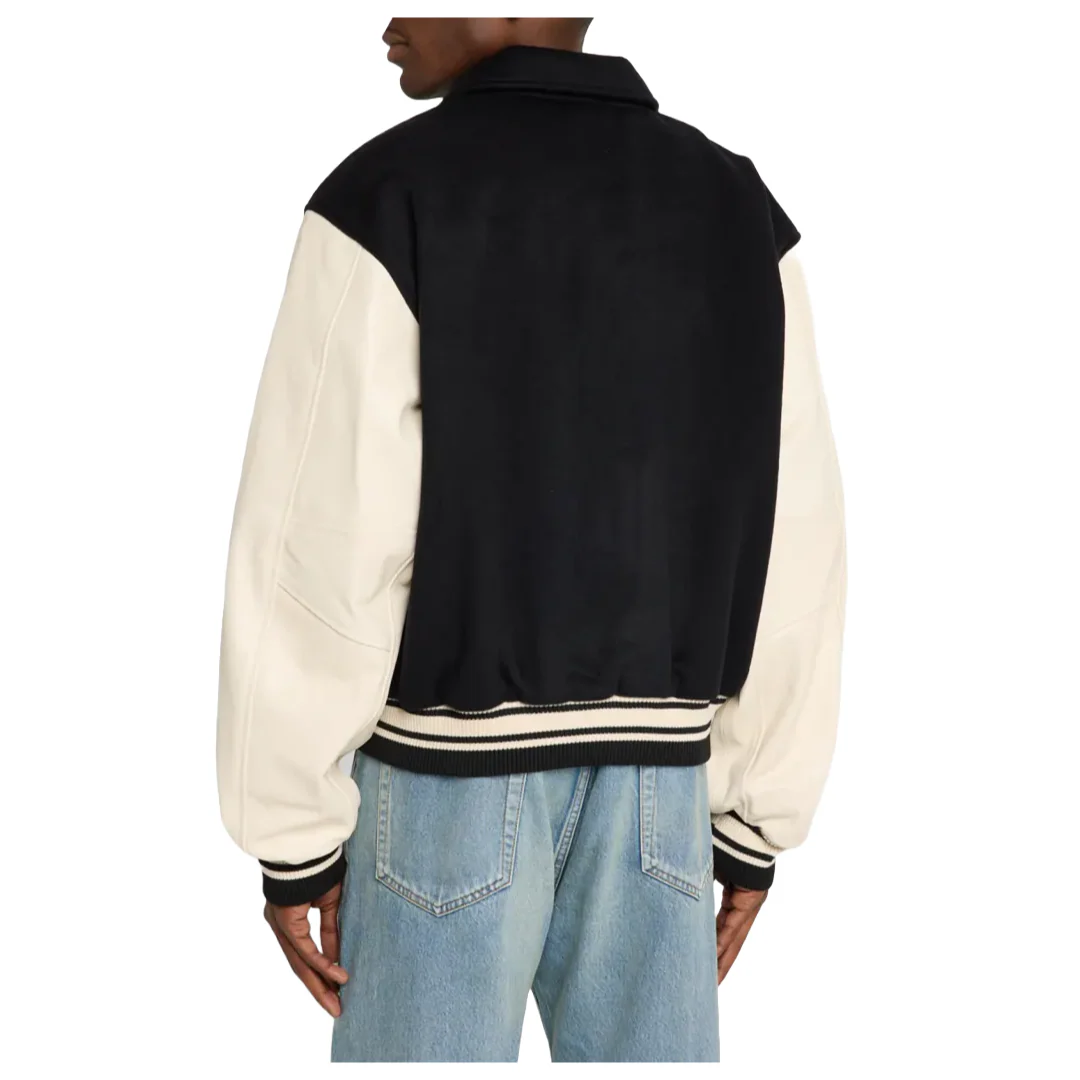 COLLEGIATE JACKET BLACK/WHITE - Image 2