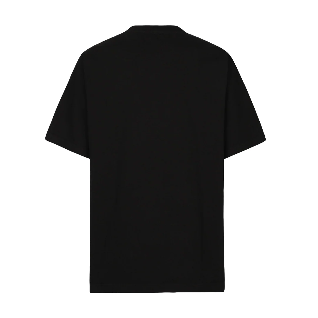 COTTON T-SHIRT WITH DOLCE&GABBANA LOGO BLACK - Image 2