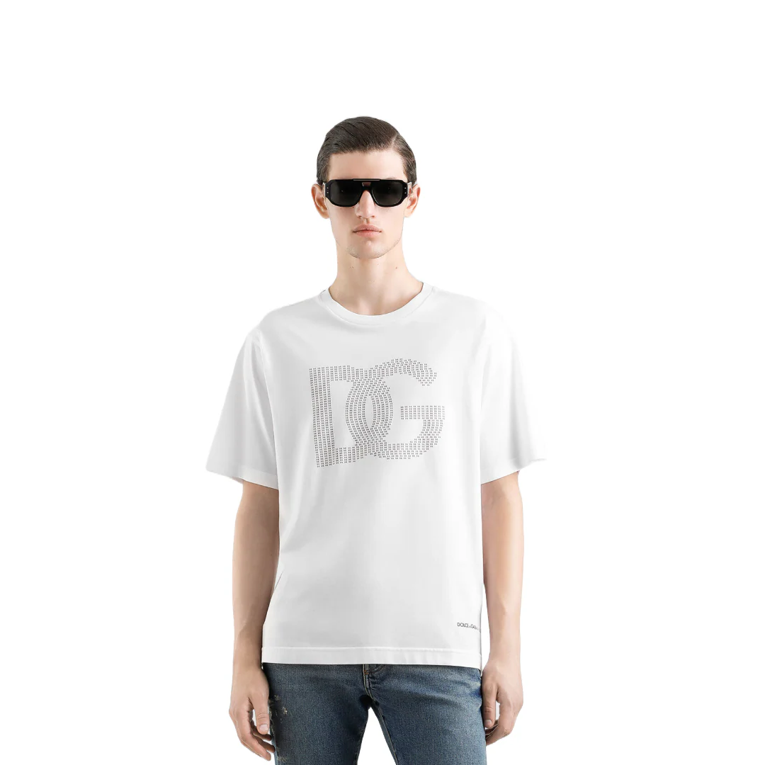 COTTON T-SHIRT WITH LOGO WHITE - Image 2