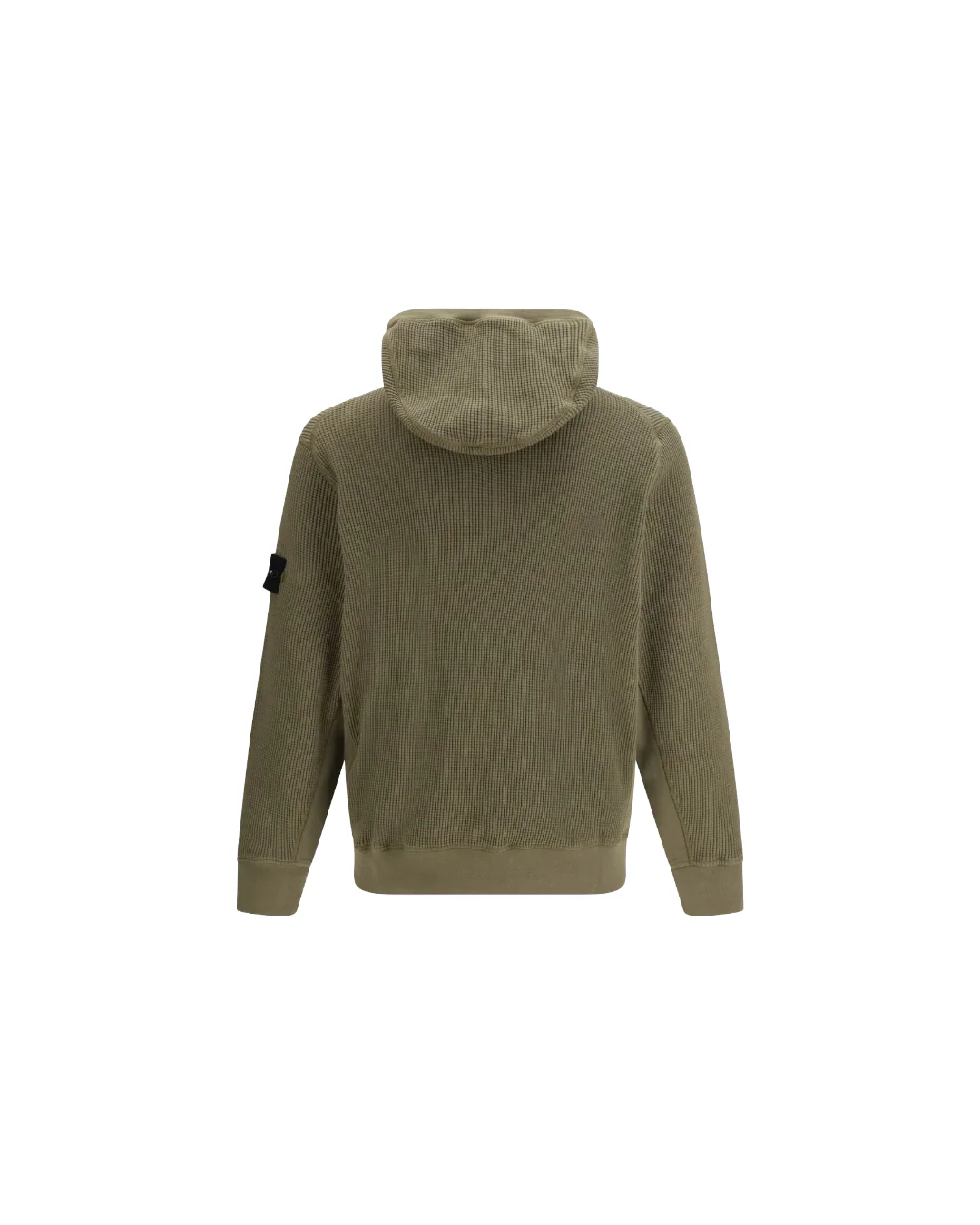 COTTON WAFFLE HOODED SWEATSHIRT - Image 2