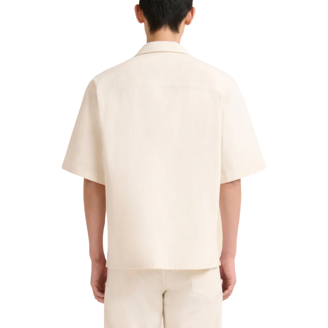 CREAM DENIM SHIRT WITH TRUNAKAROO PLAQUE - Image 3