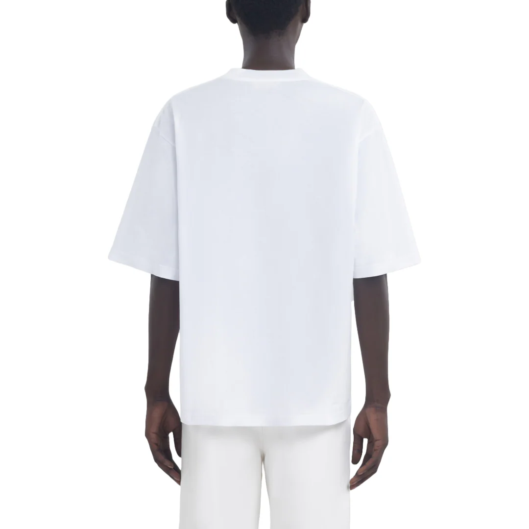 CREWNECK T-SHIRT WITH CHECKED MARNI LOGO - Image 3