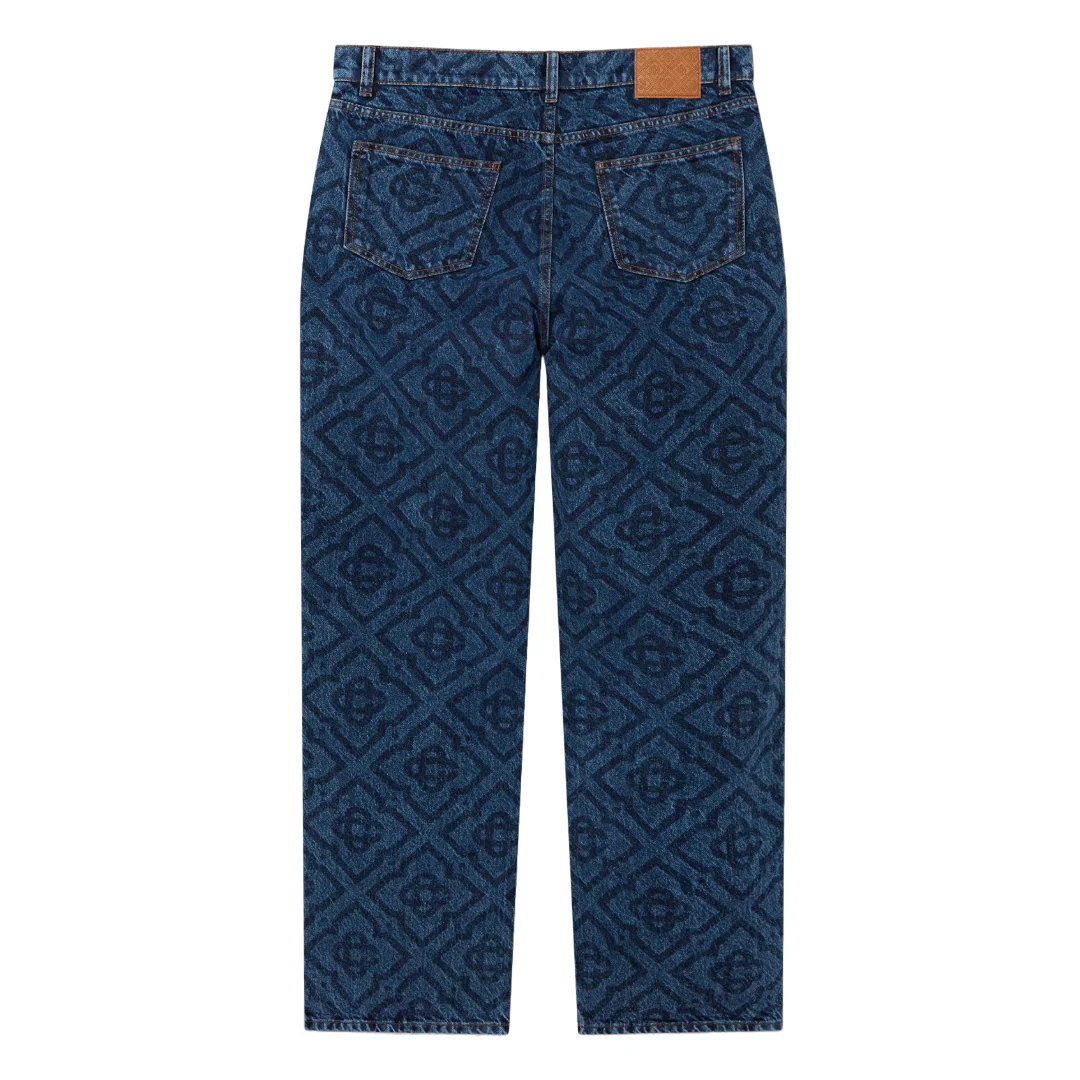 DARK VINTAGE MONOGRAM JEANS - Image 2