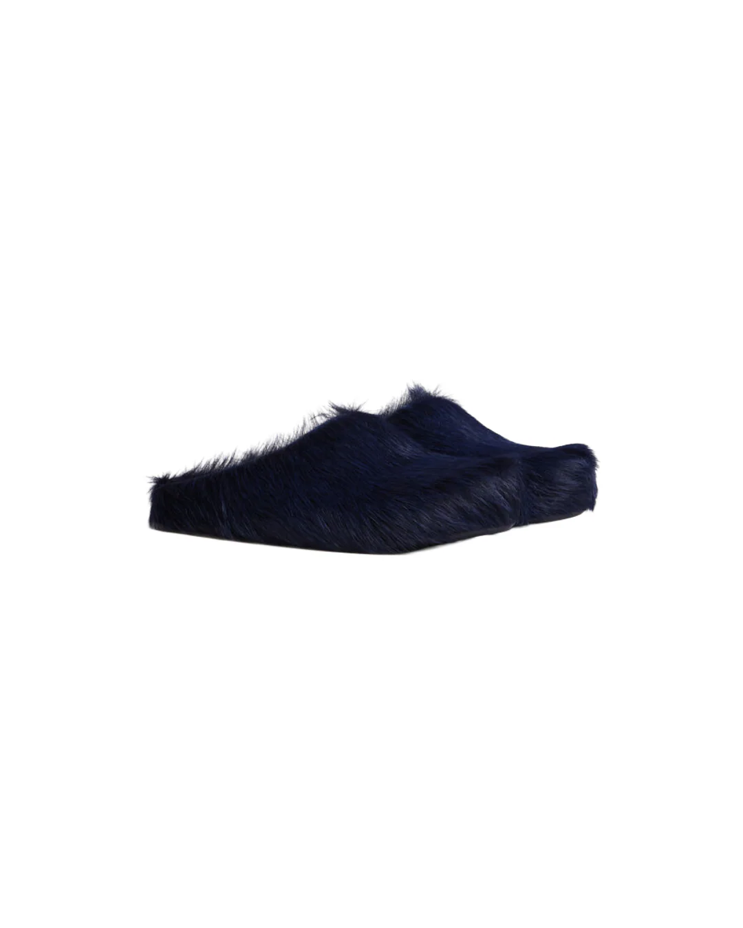 DEEP BLUE LOGO HAIR CALFSKIN FUSSBETT SABOT - Image 2