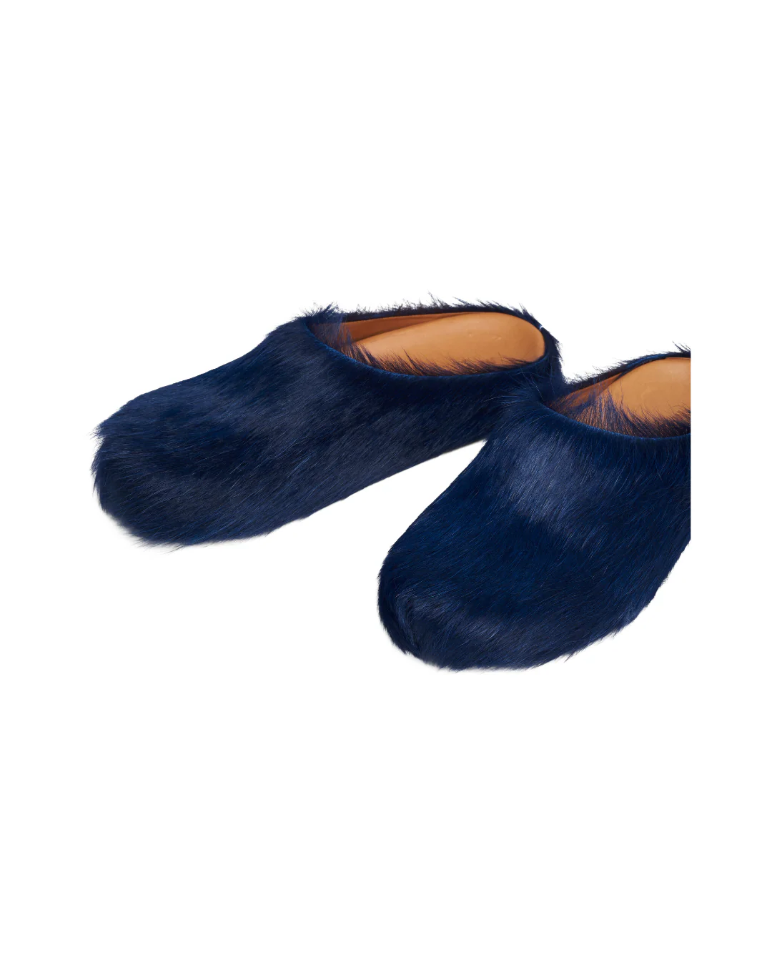 DEEP BLUE LOGO HAIR CALFSKIN FUSSBETT SABOT - Image 5