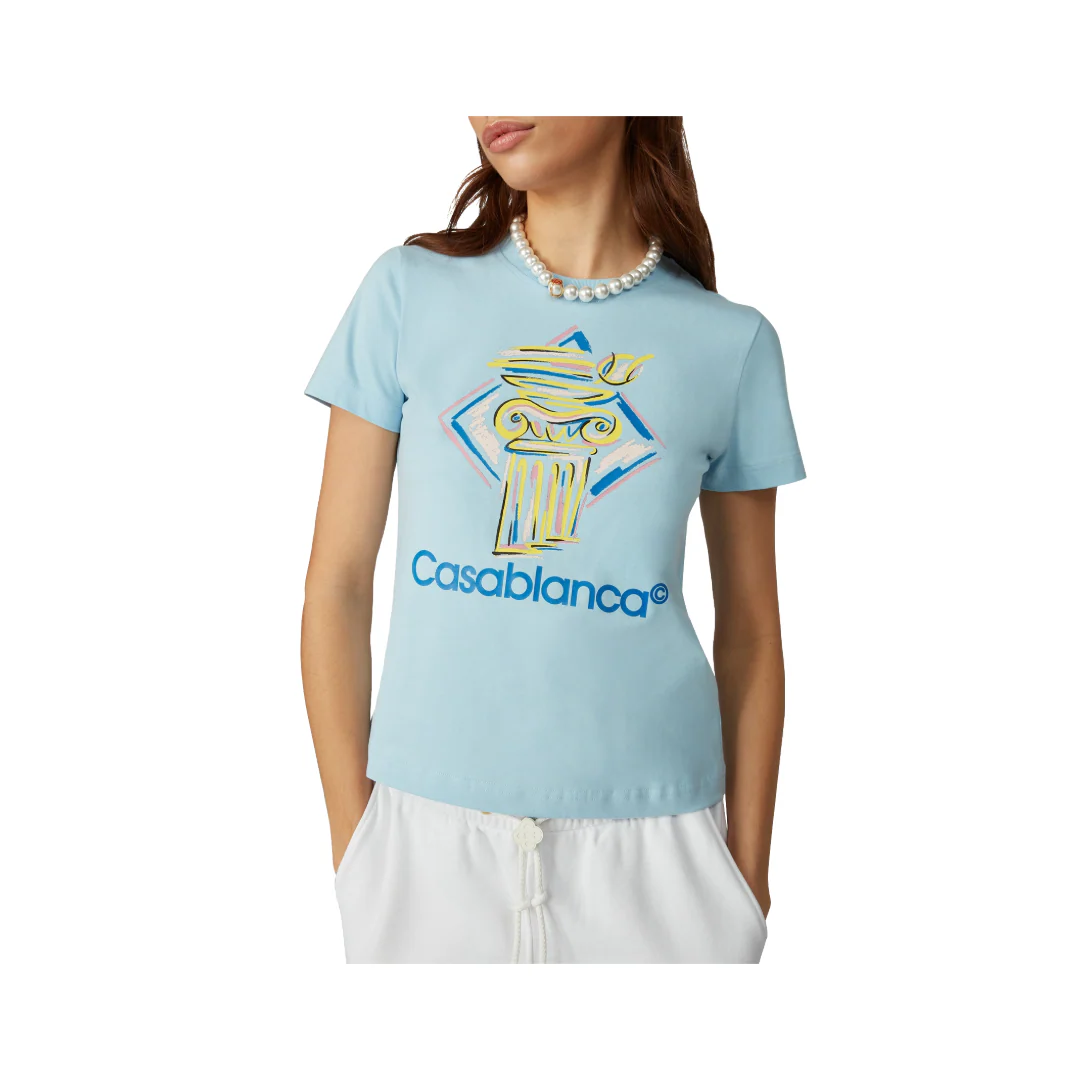 DIAMOND COLUM T-SHIRT BLUE - Image 2