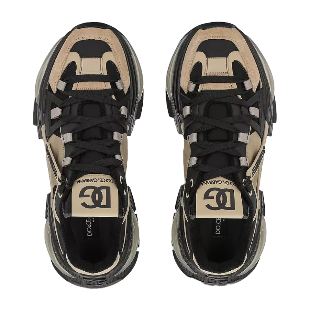 DOLCE & GABBANA AIR MASTER SNEAKER BEIGE/BLACK - Image 3