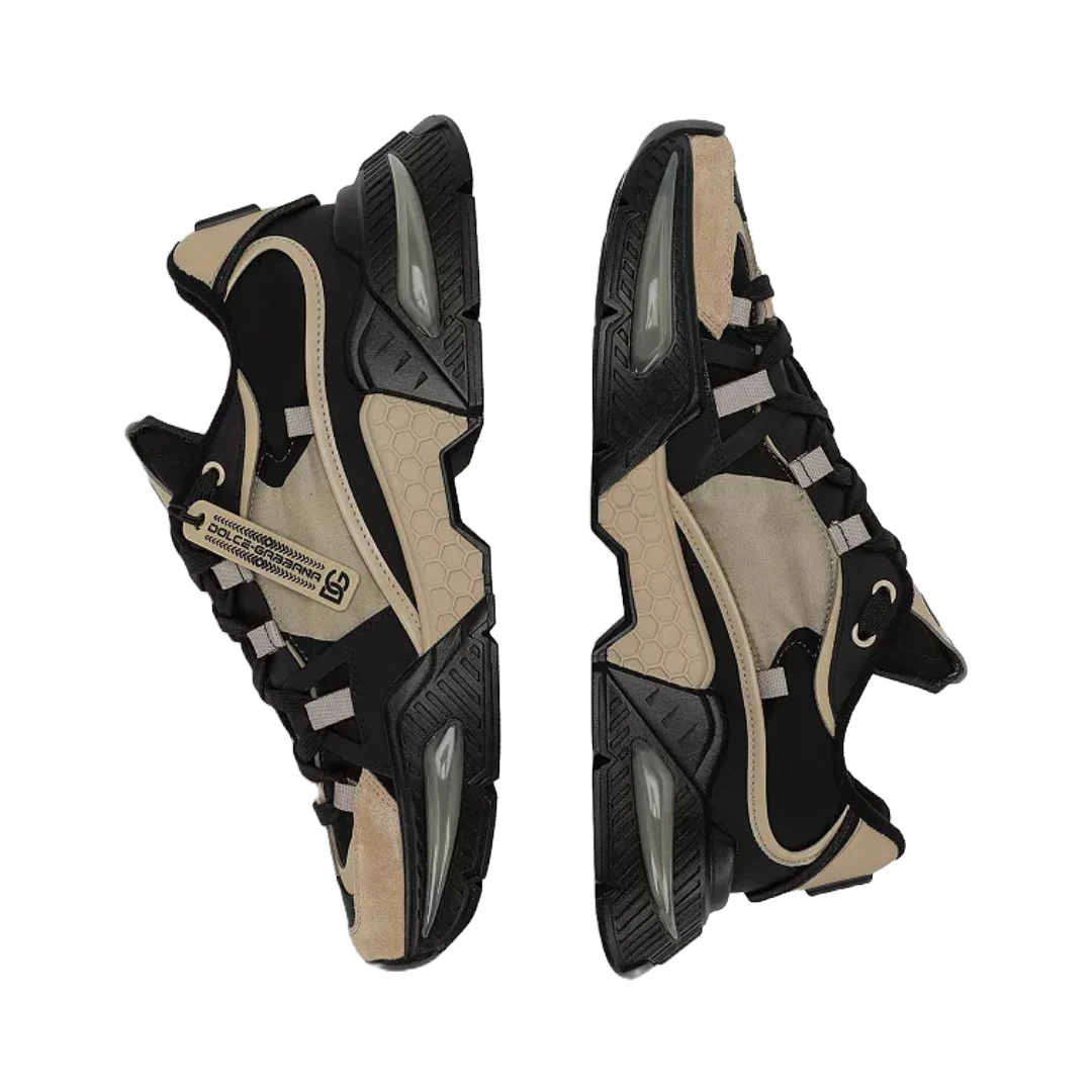 DOLCE & GABBANA AIR MASTER SNEAKER BEIGE/BLACK - Image 4