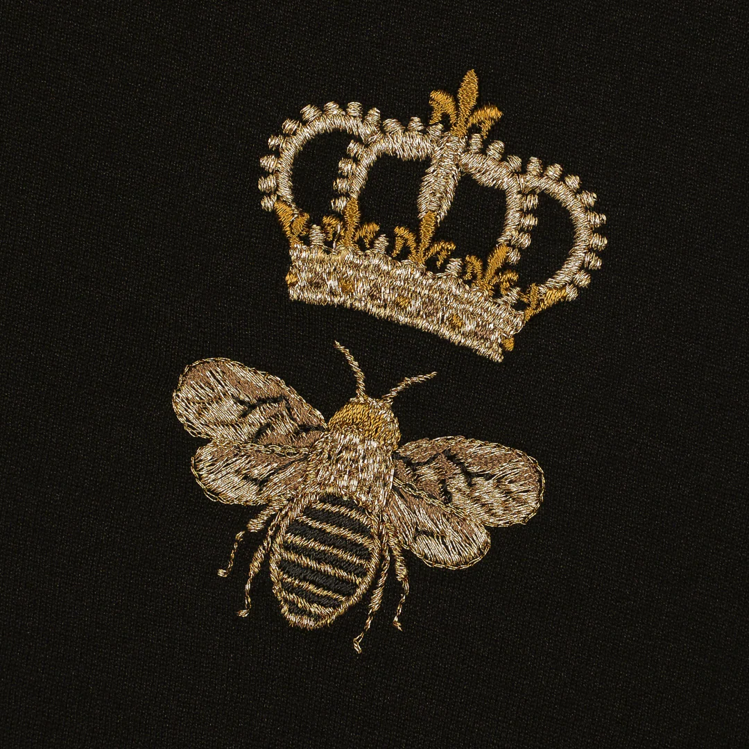 DOLCE & GABBANA COTTON T-SHIRT WITH EMBROIDERY | BLACK - Image 3