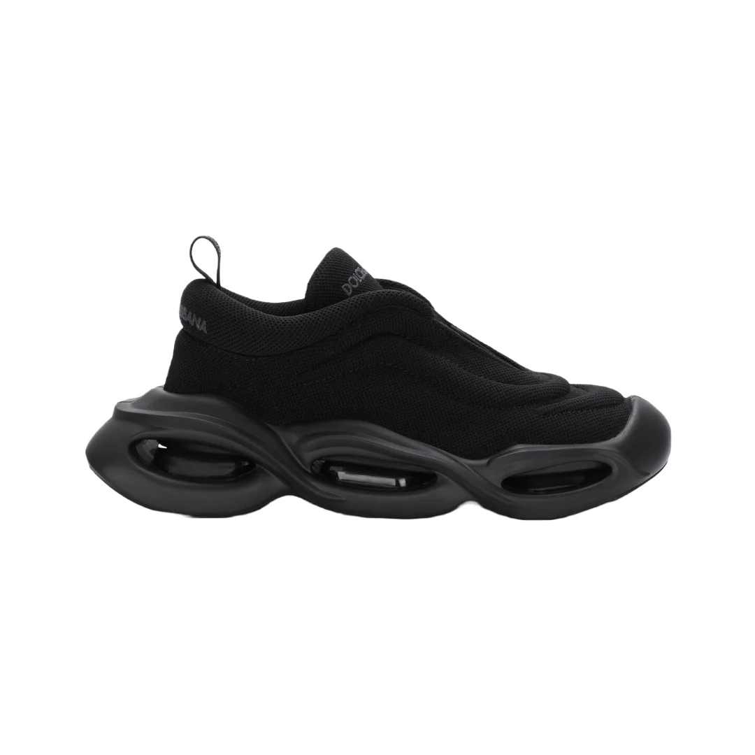 DOLCE & GABBANA FABRIC WAVE SNEAKER BLACK/BLACK - Image 2