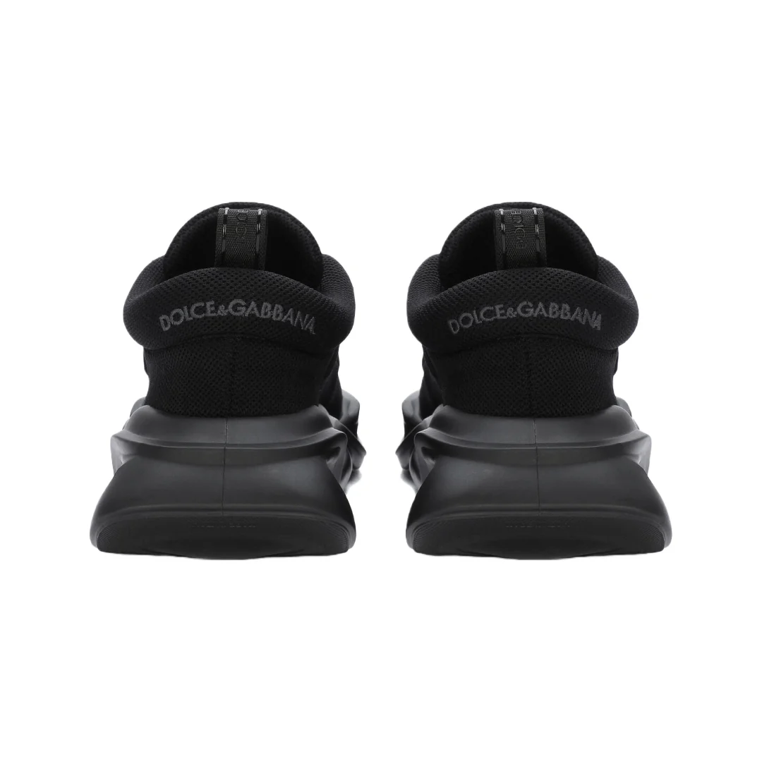 DOLCE & GABBANA FABRIC WAVE SNEAKER BLACK/BLACK - Image 4