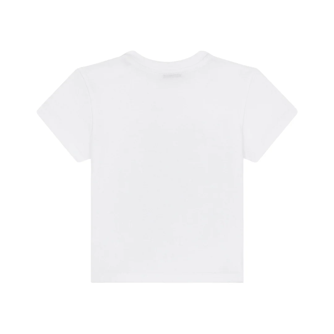 DOLCE & GABBANA KIDS JERSEY T-SHIRT WITH MIXED FLORAL PRINT WHITE - Image 2