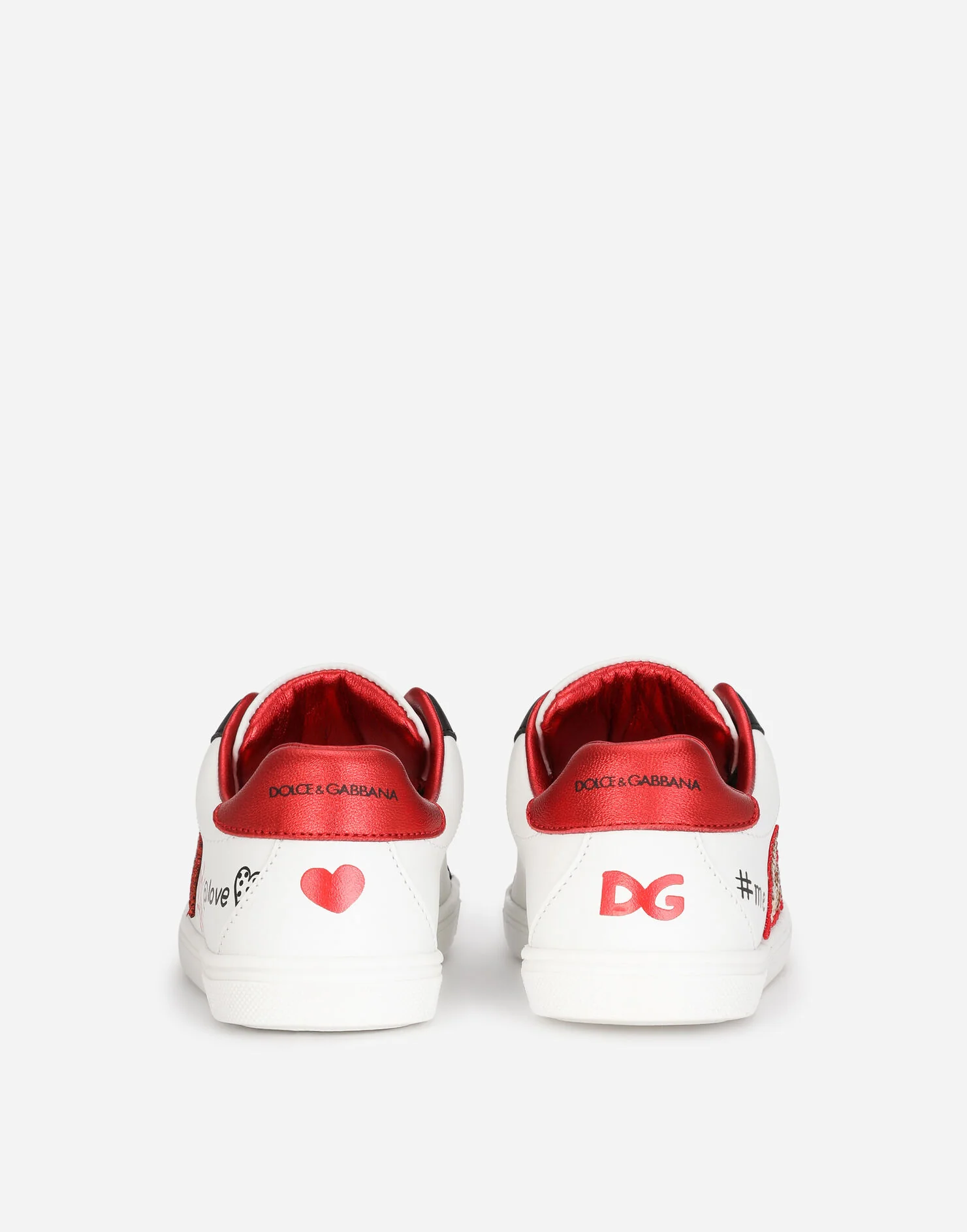 DOLCE & GABBANA KIDS PRINTED SNEAKER WHITE/MULTICOLOR - Image 3
