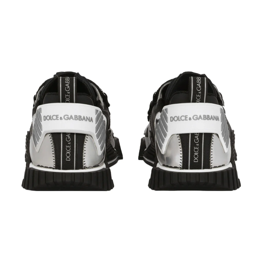 DOLCE & GABBANA NS1 SNEAKER BLACK/SILVER - Image 3
